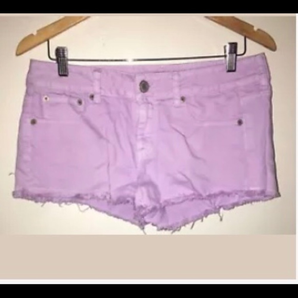 American Eagle PASTEL PURPLE SHORTS